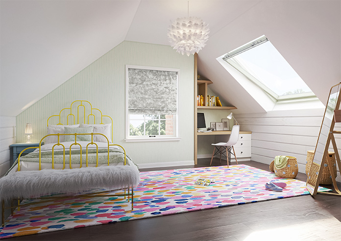 Cyrus Crushed Velvet, Shimmer - Twist&Fit Roman Blind - Image 6